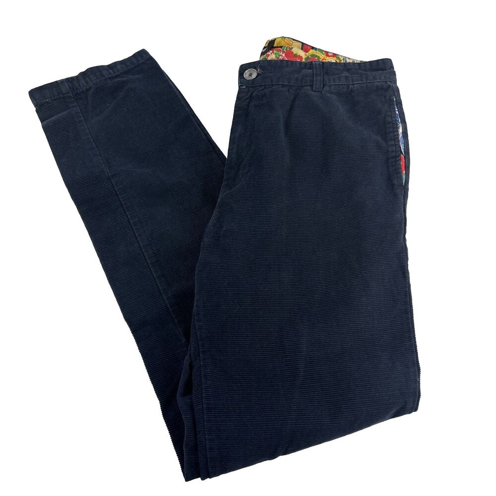 Betabrand Navy Corduroy Men’s Pants